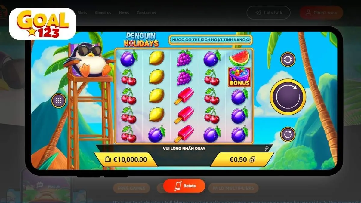Game Penguin Holidays tại Goal123: Kỳ Nghỉ Hè "Băng Giá"